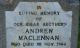 Photo of headstones/thumb_Andrew MacLennan died 1964 MI Tore